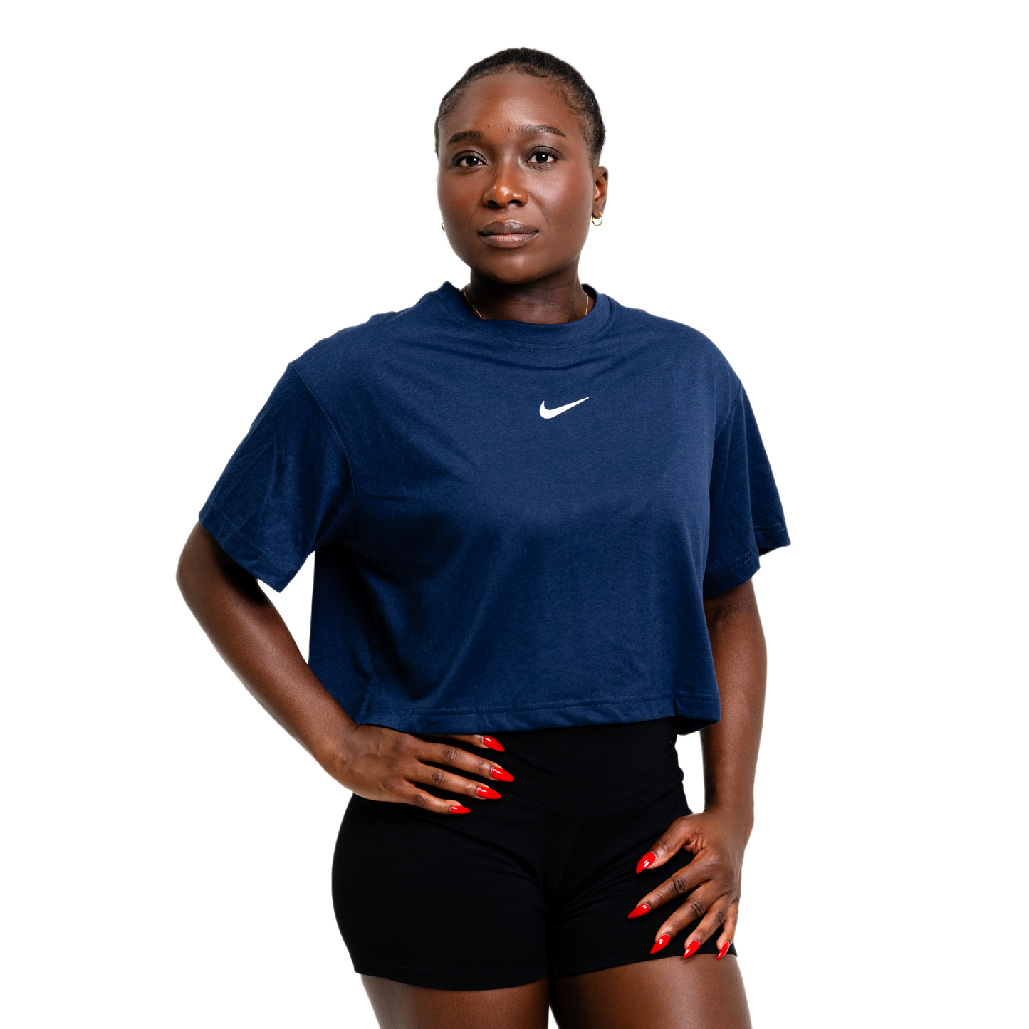 Nike Strength S&C Cropped Tee AWCT-Navy