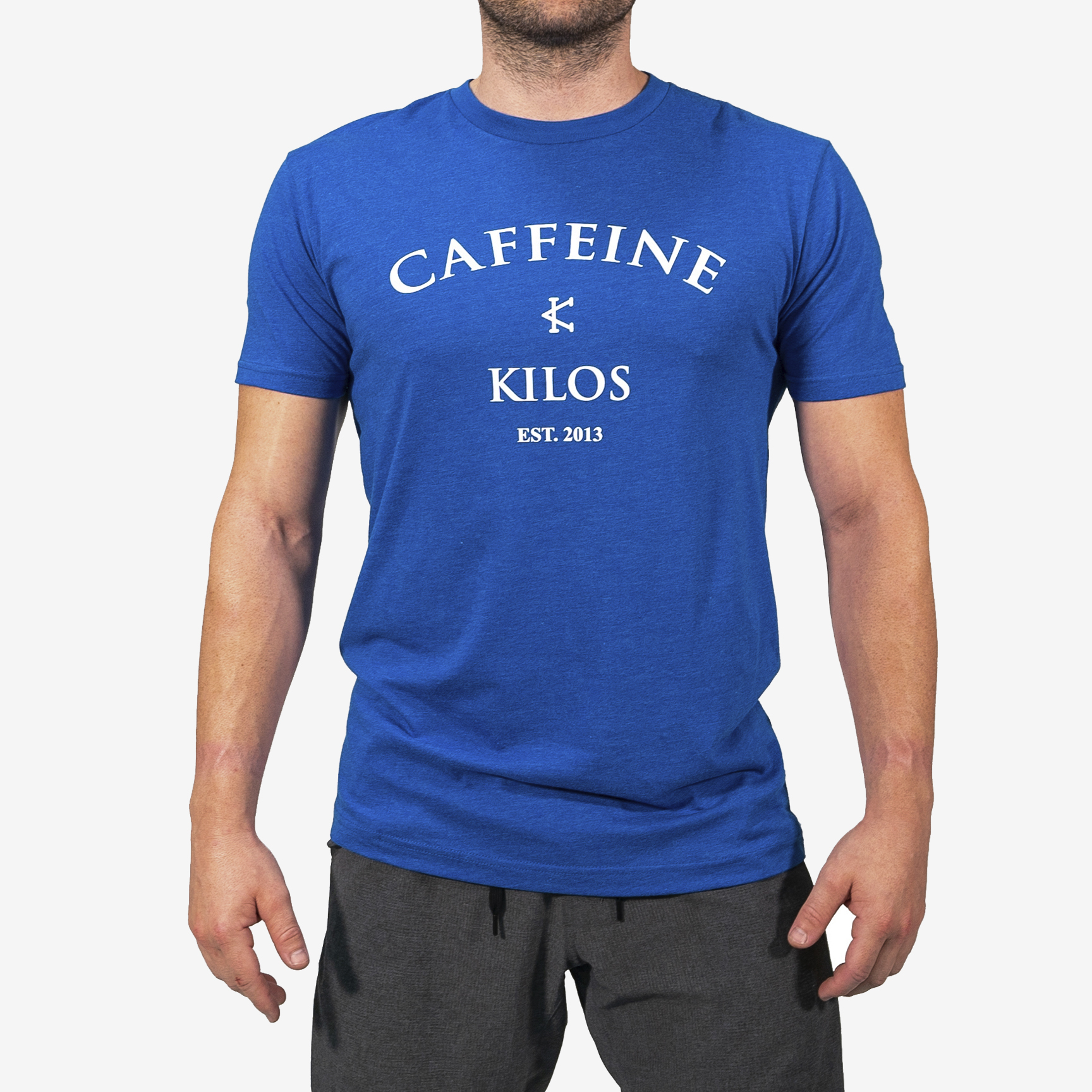 CAFFEINE & KILOS T-SHIRT CKLOGOAzulL
