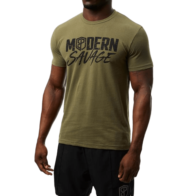 BORN PRIMITIVE MODERN SAVAGE T-SHIRT BP_TSHIRT_MODERN-MILITARY GREEN