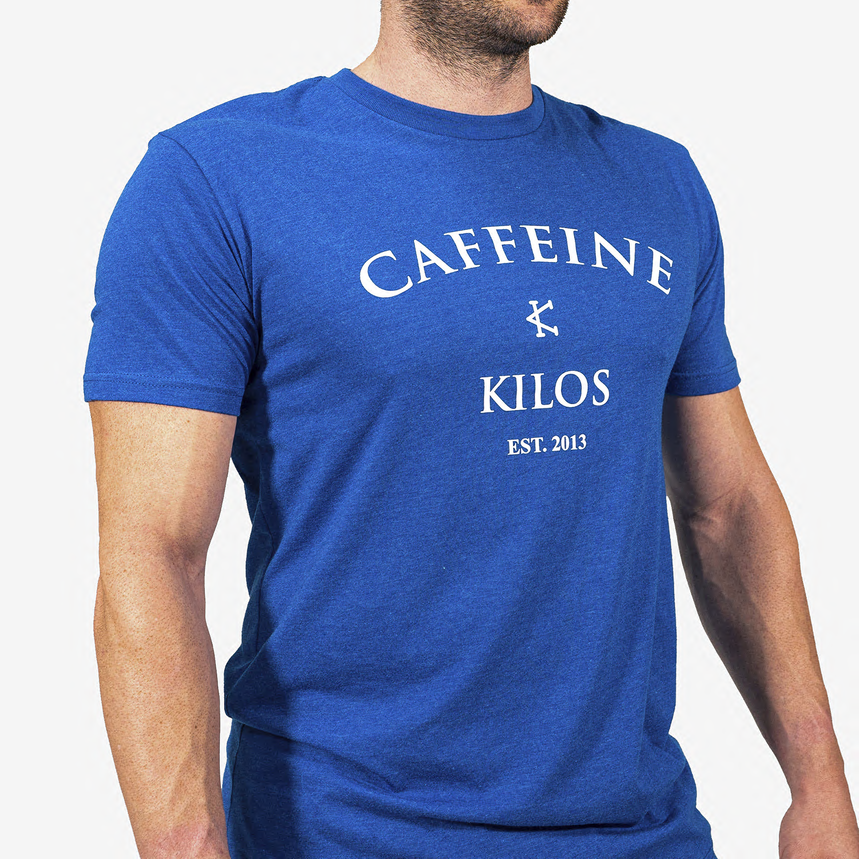 CAFFEINE & KILOS T-SHIRT CKLOGOAzulL