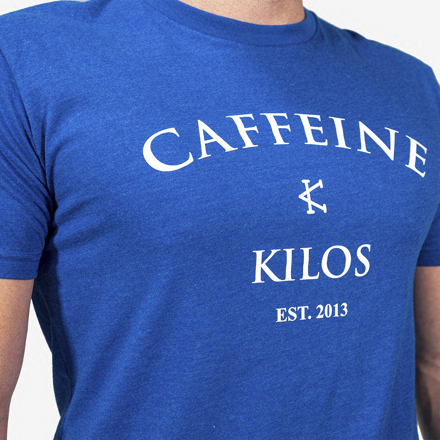 CAFFEINE & KILOS T-SHIRT CKLOGOAzulL