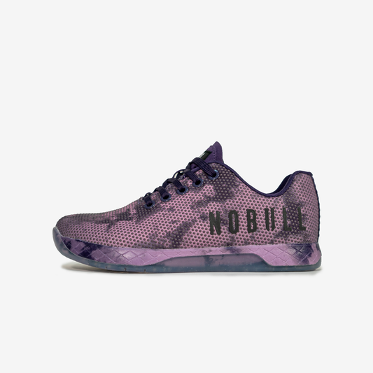 NOBULL DARK PURPLE TIE-DYE TRAINER DARKP-BLK