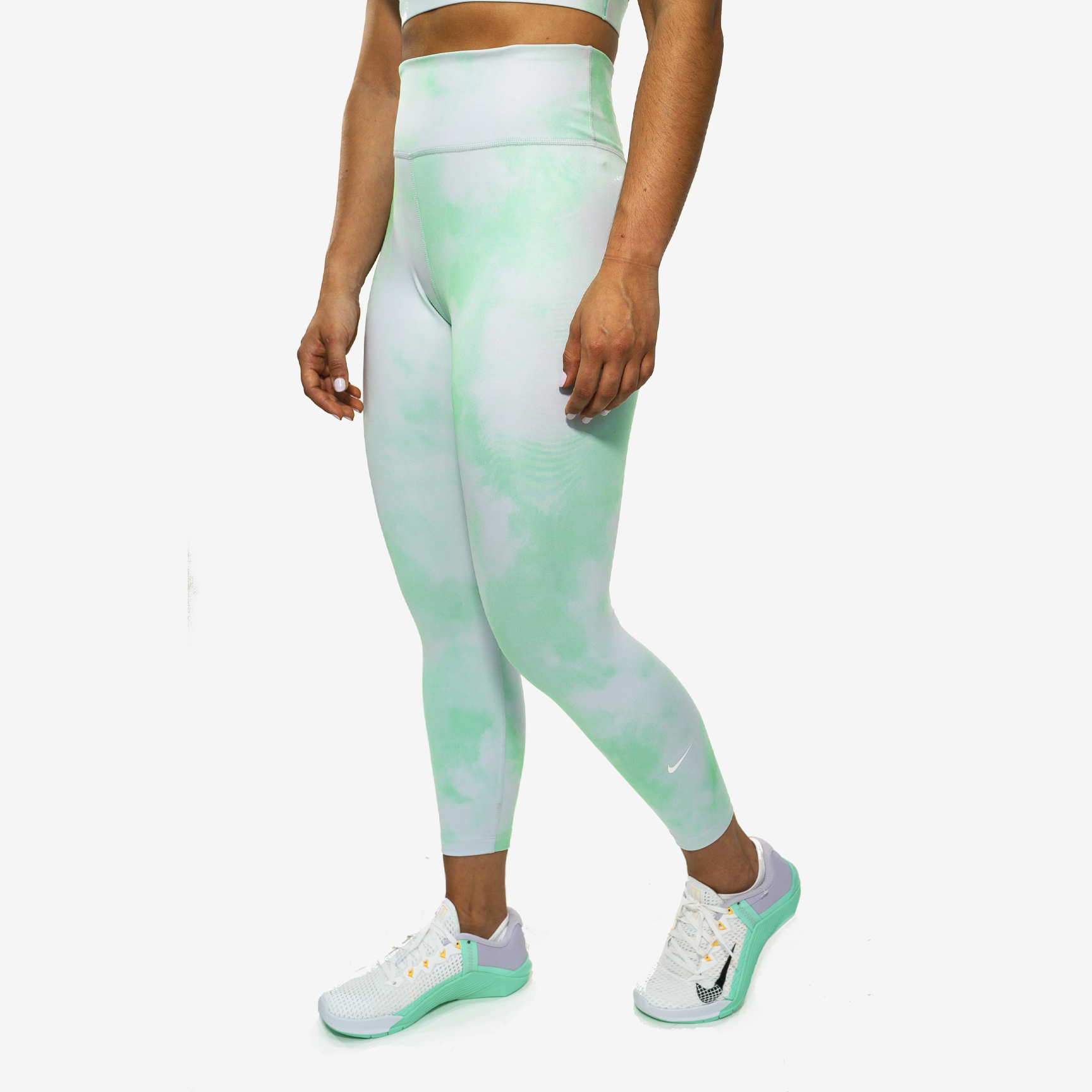 NIKE ONE ICON CLASH MID-RISE CROPPED LEGGINGS DA0339-342